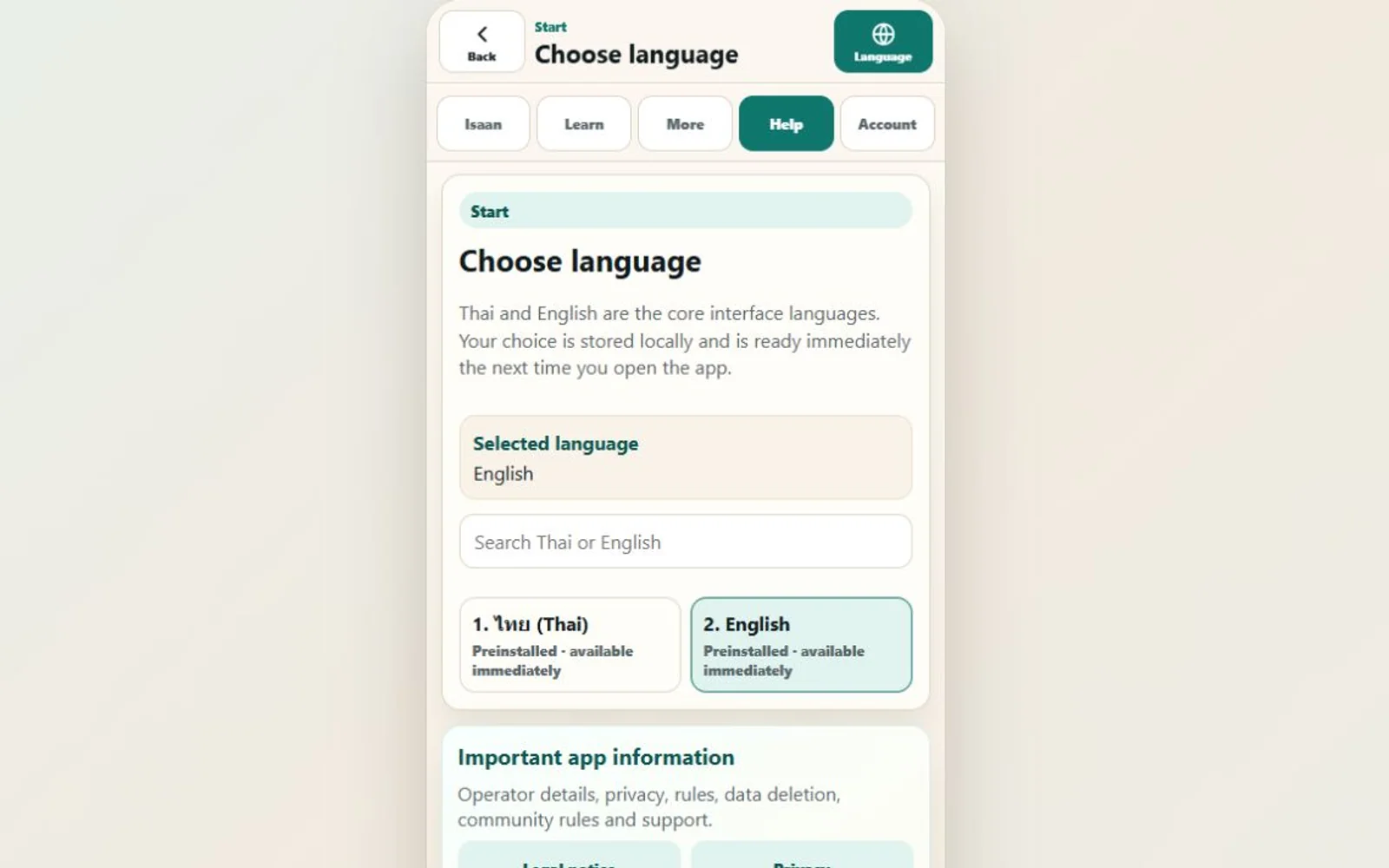 Learn Isan – Übersetzung & Lernen